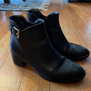 Cole Haan Black Buckle Bootie Size 8